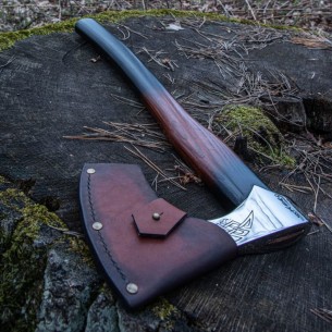 Viking Axe Viking Bearded Battle Axe Viking Camping Axe Hatchet Forged Carbon Steel Axe