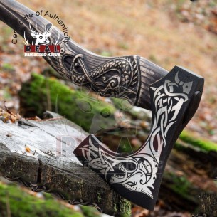 HUGI Axe HAND-FORGED VIKING HATCHET Axe Camping Axe For Sale